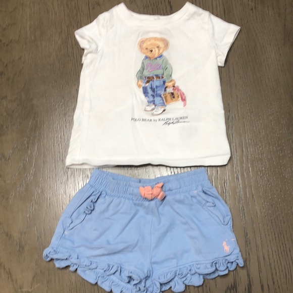 Polo Ralph Lauren Other - Brand New Baby Girl Polo shirt and shorts
